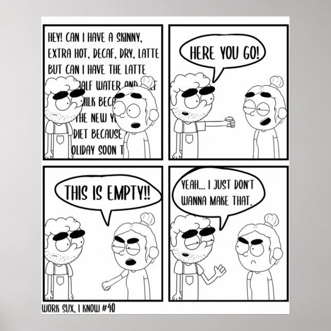 Affiche Travail Sux 40 (Devant)