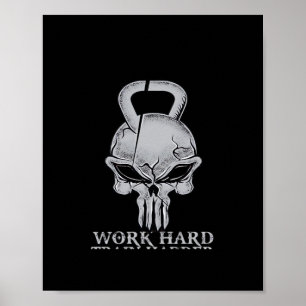 Affiche Travailler Dur Jouer Si Dur Pour Les Freaks De Fit