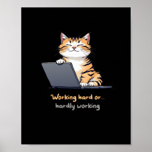 Affiche Travailler Un Chat Dur Ou Difficile À Travailler
