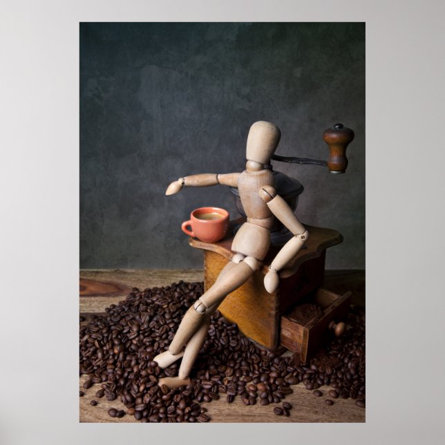 Affiche Travailleur du café (Devant)