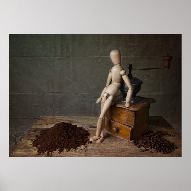 Affiche Travailleur du café (Devant)