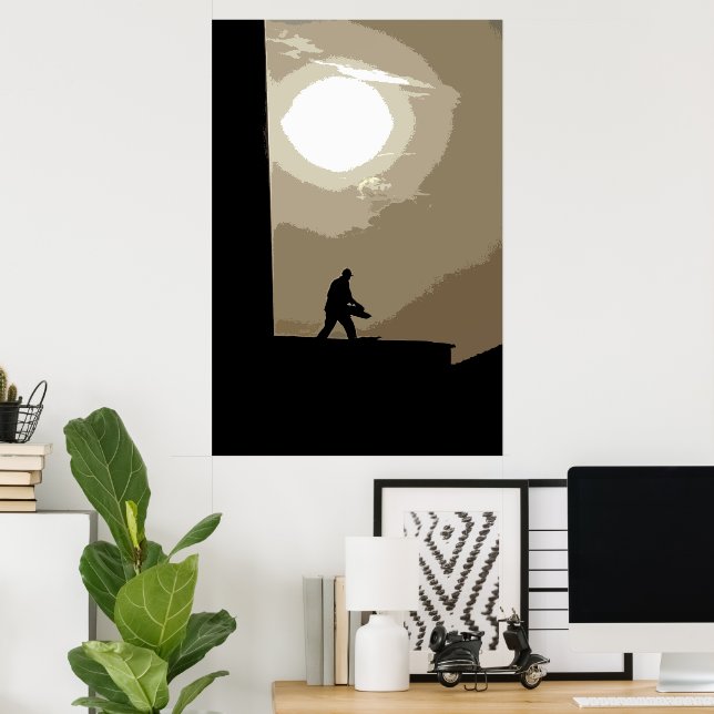 Affiche Travailleur matinal (Bureau à domicile)