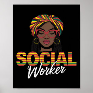 Affiche Travailleur social Travail social Femmes Filles No