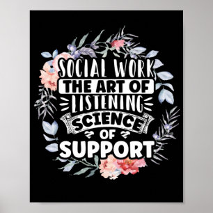 Affiche Travailleur Social TravailL'Art De L'Écoute Et