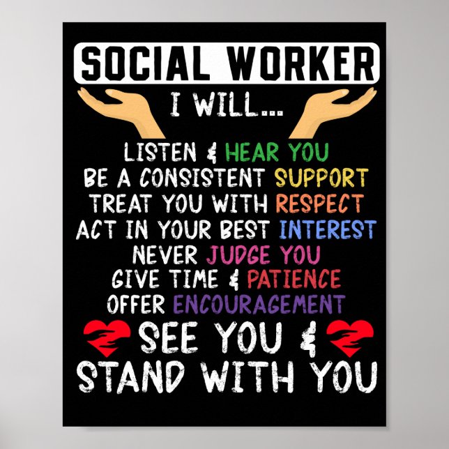 Affiche Travailleur social Travailleur socialJe vais...Éco (Devant)