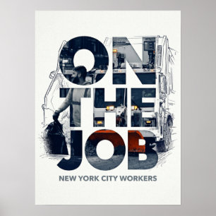 Affiche Travailleurs en service à New York City