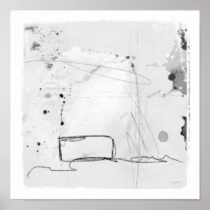 Affiche travaux sur papier sans titre