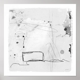Affiche travaux sur papier sans titre