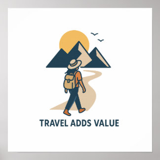 Affiche Travel Adds value