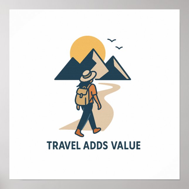 Affiche Travel Adds value (Devant)