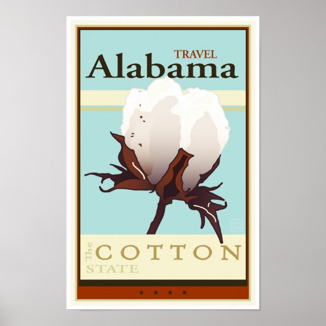 Affiche Travel Alabama (Devant)