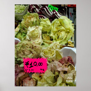 Affiche Travel Italie - Rome, Marché des Agriculteurs