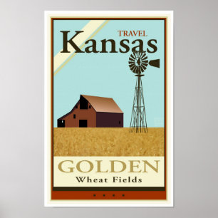 Affiche Travel Kansas