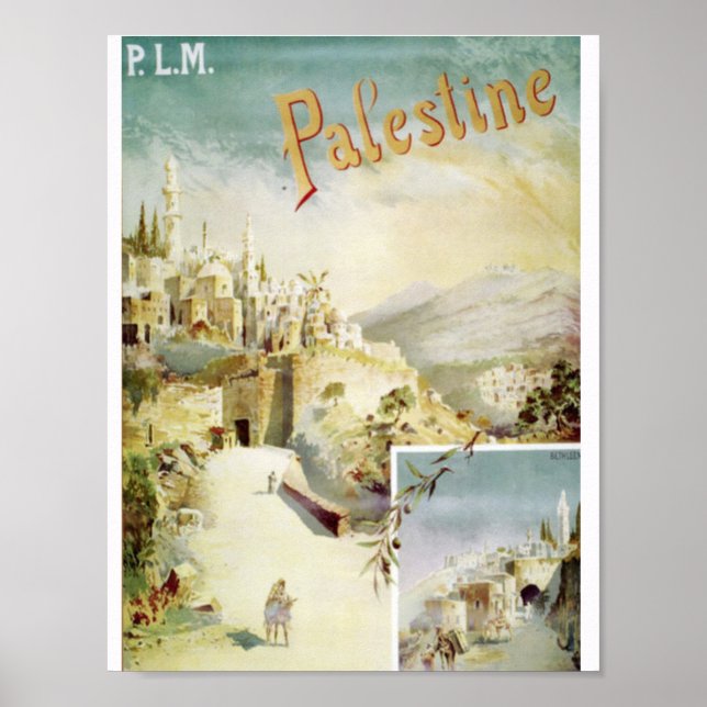 Affiche Travel Palestine (Devant)