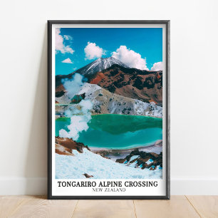 Affiche Traversée alpine de Tongariro Art - Tongariro Impr