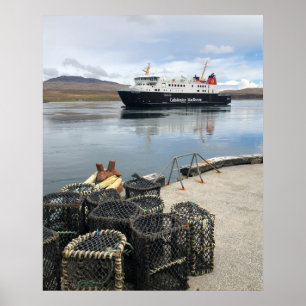 Affiche Traversée en ferry vers Islay en Écosse