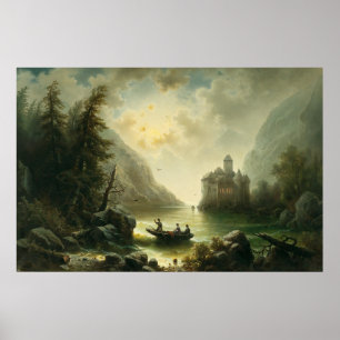 Affiche Traversée par une nuit au clair de lune – Albert R