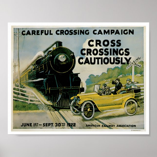 Affiche Traverses de chemin de ferPoster de l'automobile e (Devant)