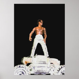 Affiche Travis Scott Rodeo A3 agrandi Album inversé