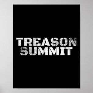 Affiche #treasonsummit Impeach le président Trump 45 86 Ét