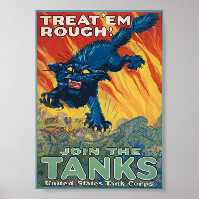 Affiche Treat 'Em Rough - Rejoignez L'Affiche Des Réservoi (Devant)