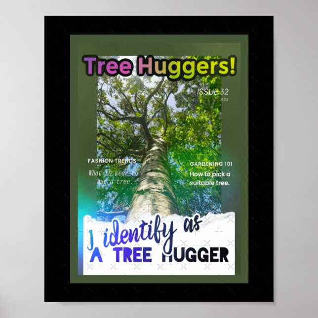 Affiche Tree Huggers Extraordinaire. Couverture de zine (Devant)