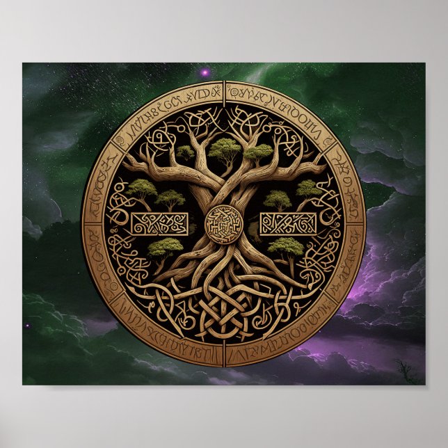 Affiche Tree of Life Yggdrasil (Devant)