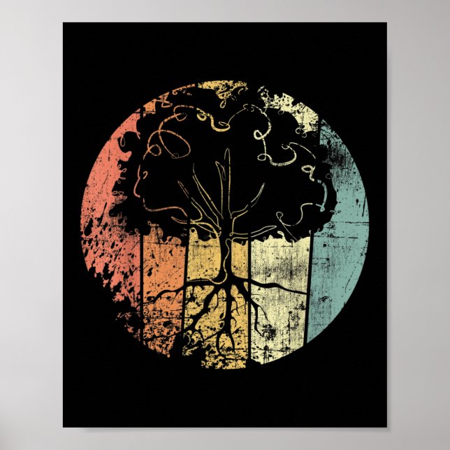 Affiche Tree Vintage Nature Protection De l'environnement (Devant)