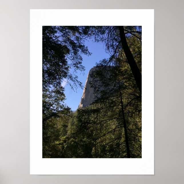 Affiche Treeview Yosemite Green Blue couleur Photographie (Devant)