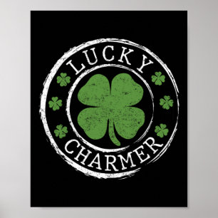 Affiche Trèfle Chanceux Drôle St. Patrick Garçon