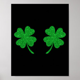 Affiche Trèfle Chanceux Irlandais Fleur St Patrick
