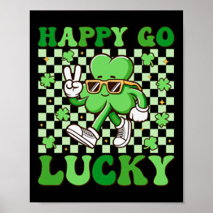 Affiche Trèfle Chanceux Saint-Patrick Jour Irlandais Groo