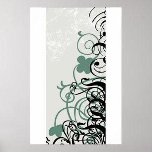 Affiche trèfle dans le vecteur