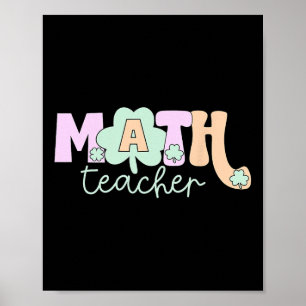Affiche Trèfle Mignon Prof De Maths Algèbre Géométrie St P