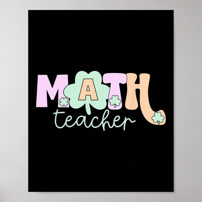 Affiche Trèfle Mignon Prof De Maths Algèbre Géométrie St P (Devant)