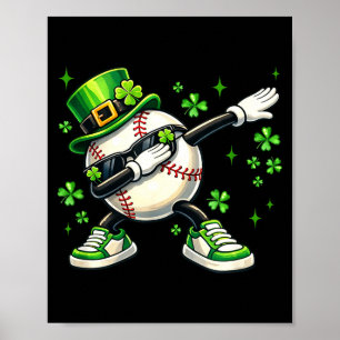Affiche Trèfle qui dabbe baseball jour de la saint patrick
