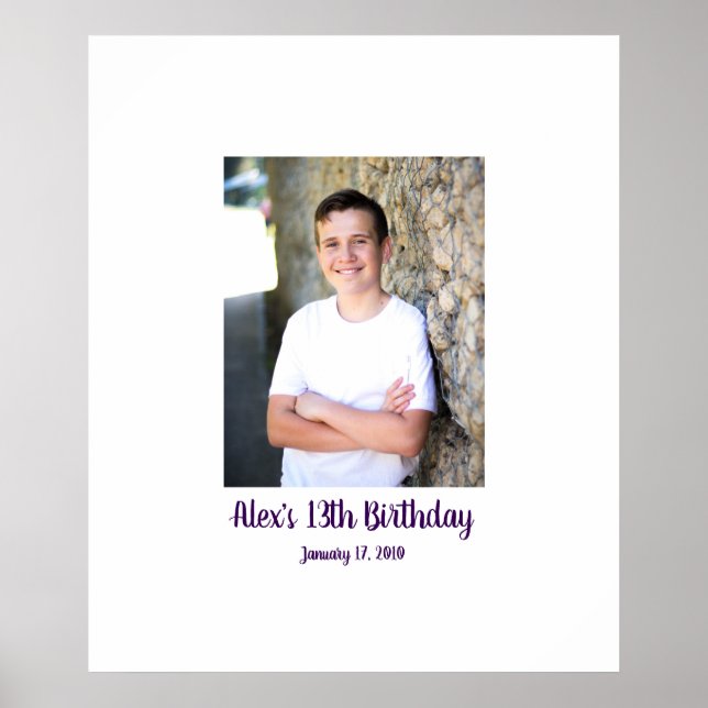 Affiche treizième anniversaire 13e Connexion Bureau du Par (Devant)