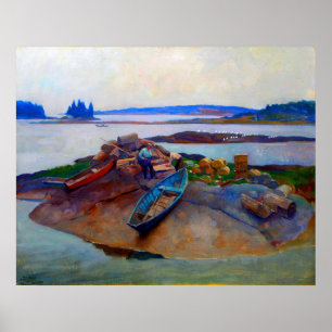 Affiche Trending Traps Martinsville Maine N. C. Wyeth 1934