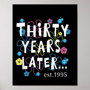 Affiche Trente ans plus tard 30 ans Anniversaire Cadeau fe