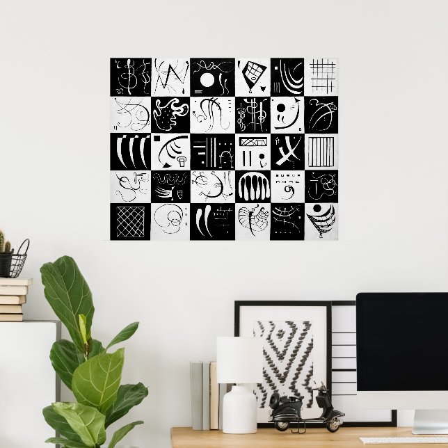 Affiche Trente | Wassily Kandinsky | (Bureau à domicile)