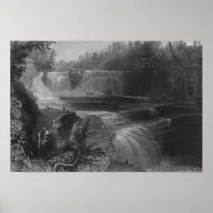 Affiche Trenton High Falls, 1838