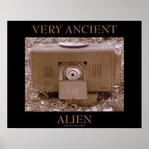 AFFICHE TRÈS ANCIEN ALIEN