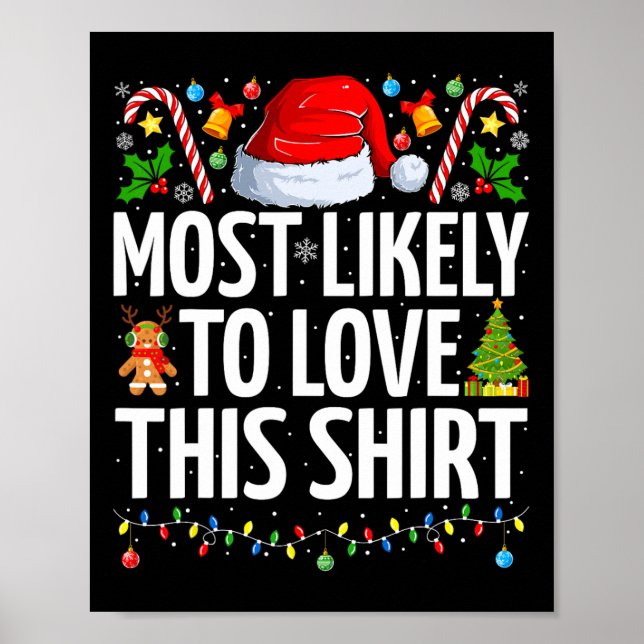 Affiche Très Probable D'Aimer Ce Noël De Noël De Famille D (Devant)