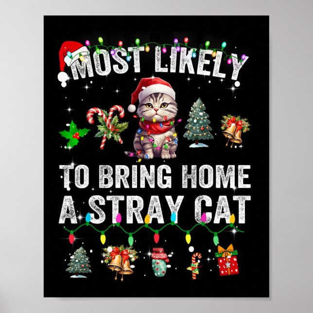 Affiche Très Probable D'Apporter À La Maison Un Chat Étran (Devant)