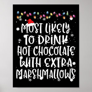 Affiche Très Probable De Boire Chocolat Chaud Famille De N