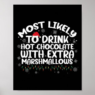 Affiche Très Probable De Boire Chocolat Chaud Famille De N