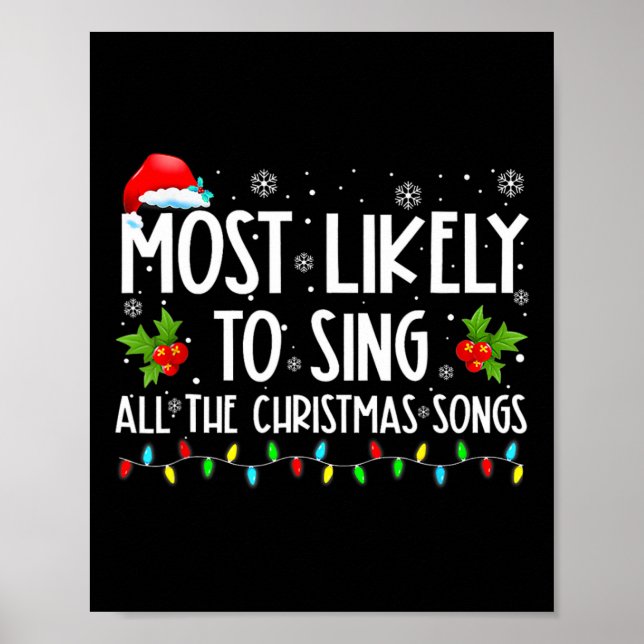 Affiche Très Probable De Chanter Toutes Les Chansons De No (Devant)