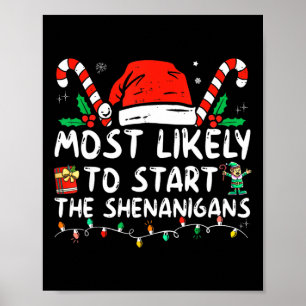 Affiche Très Probable De Commencer La Famme De Noël Des Sh