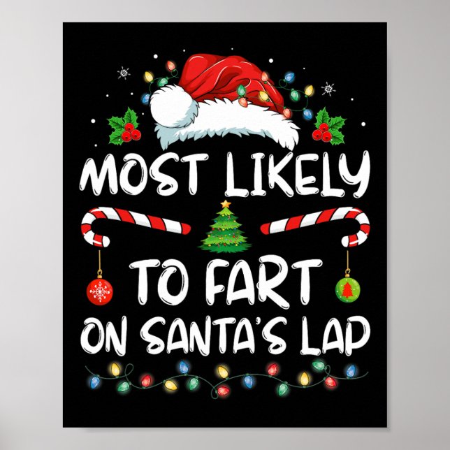 Affiche Très Probable De Commencer Sur Père Noël Lap Famil (Devant)