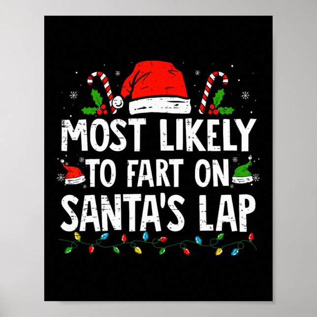 Affiche Très Probable De Commencer Sur Père Noël Lap Famil (Devant)